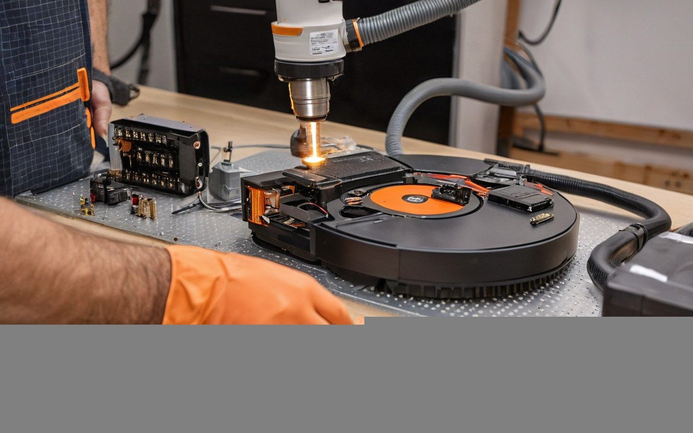 Saugroboter-Reparatur und Diagnose
